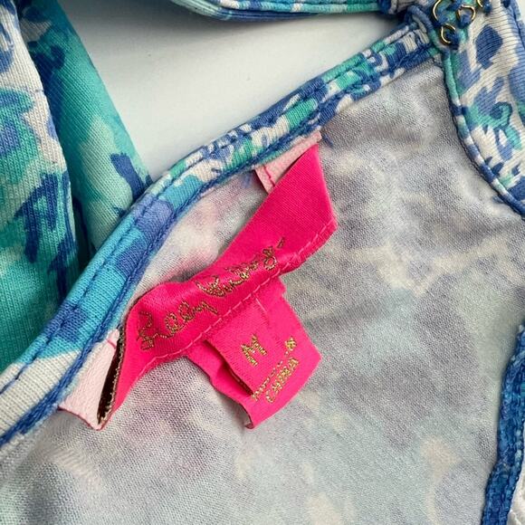 LILLY PULITZER Lala Halter Romper Blue Haven
Hey Soliel Sz M - Picture 4 of 8